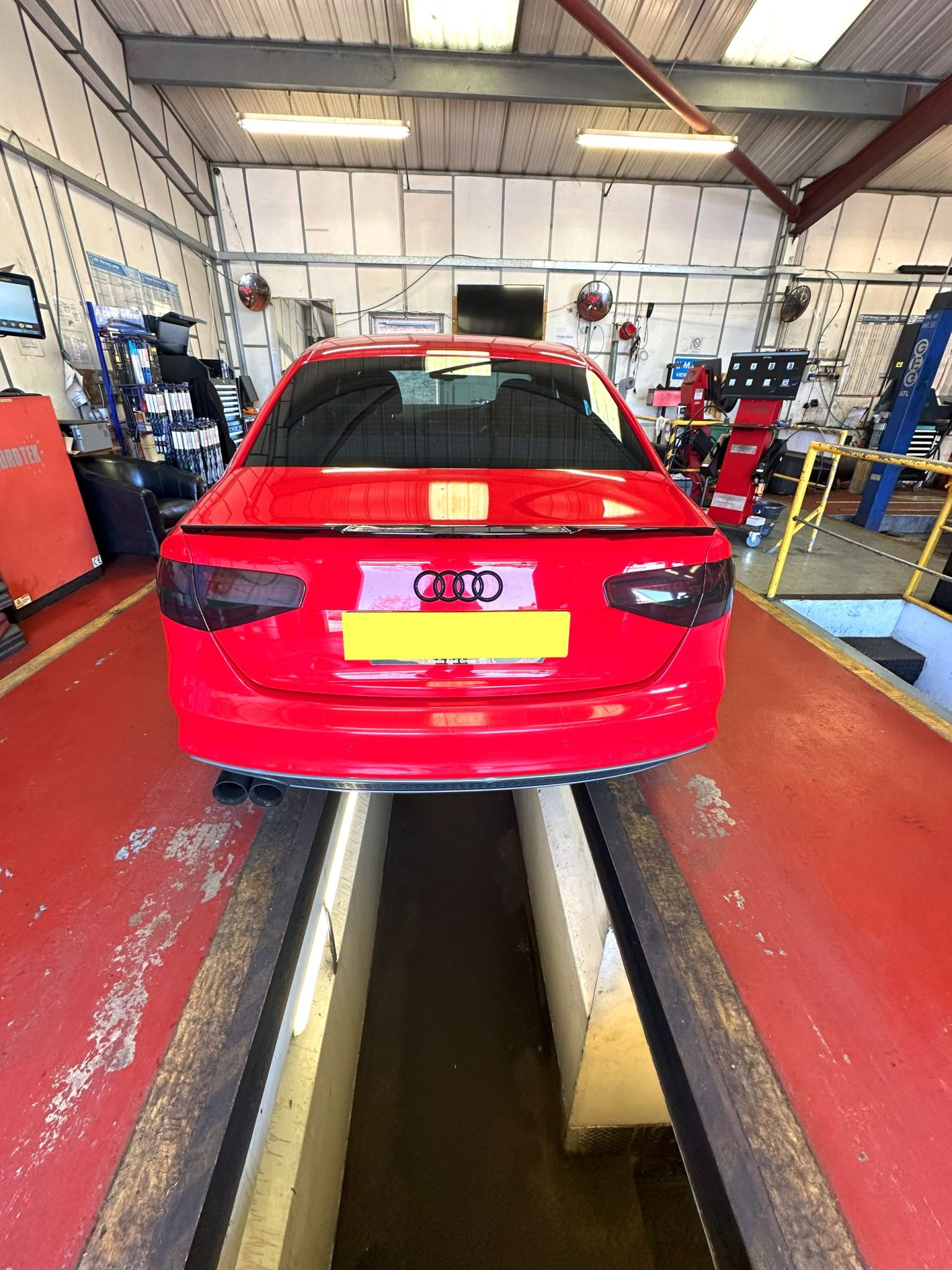 Technician at work in the workshop